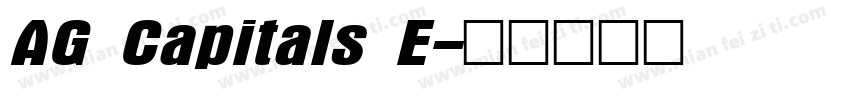 AG Capitals E字体转换